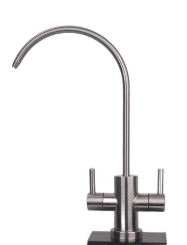 Lead-free Stainless Steel Dual Handle Kitchen Sink Faucet