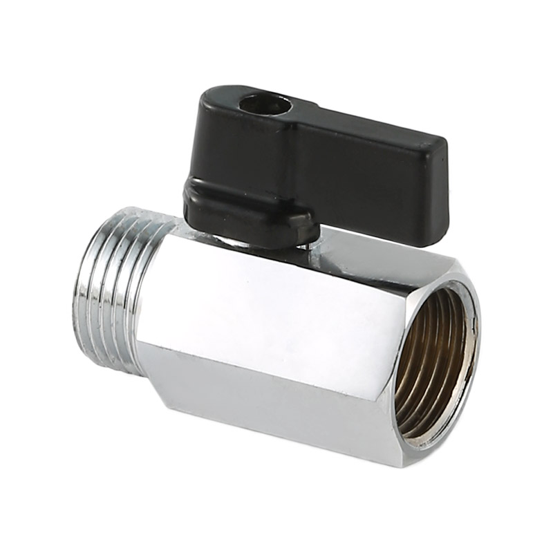  Brass Mini Ball Valve Polished and Chromed