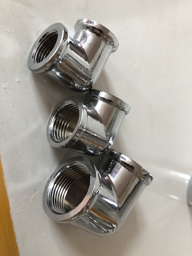 Brass Threaded Fittings Polished and Chromed Elbow