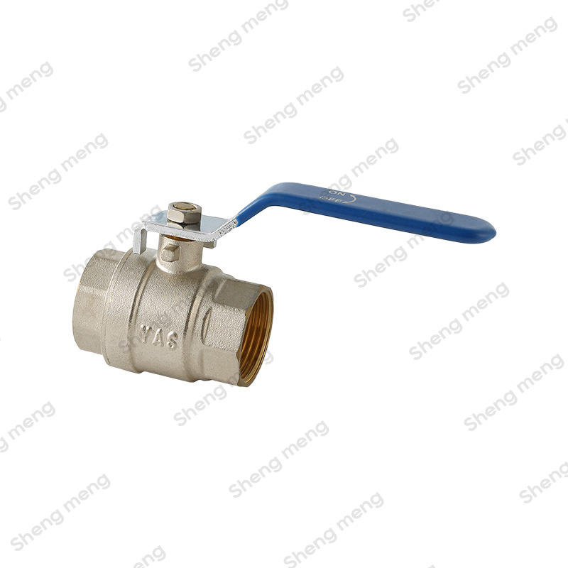 Series SM006A Blue Steel Lever Full Bore Screwed BSPP Nickel Plated Body Brass Ball Valves F/F