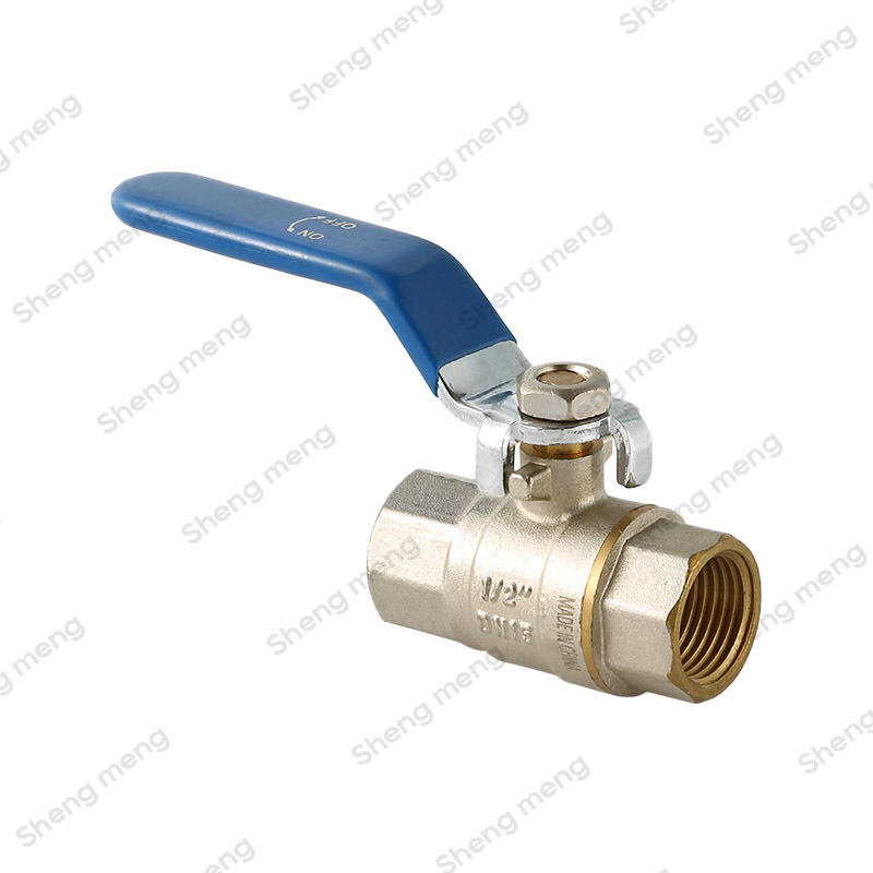Series SM006B Heavy Modle Full Bore Brass Color Screwed BSPP Nickel Plated Body Brass Ball Valves