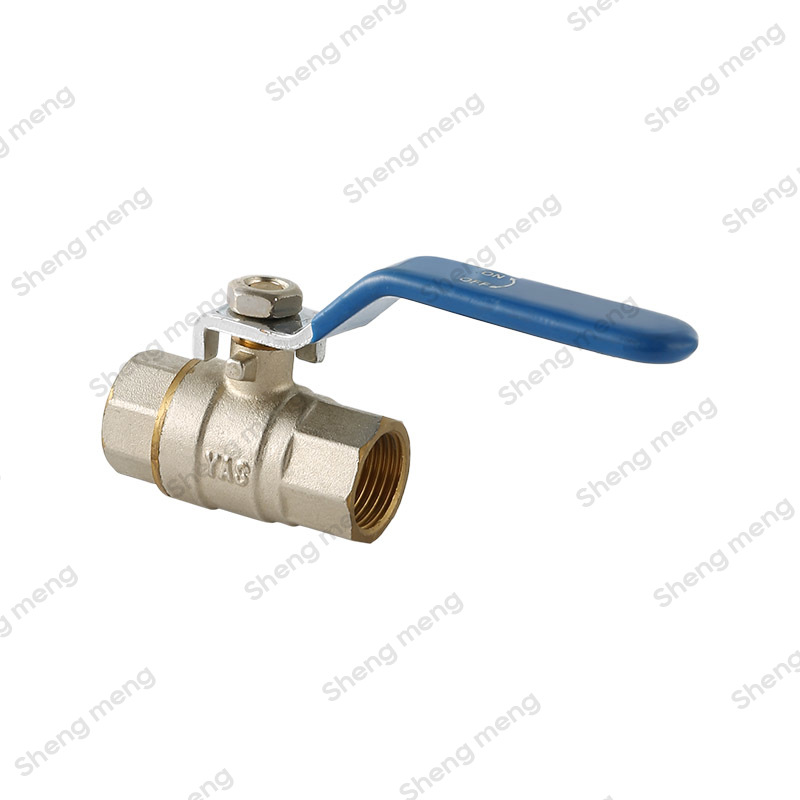 Series SM006B Heavy Modle Full Bore Brass Color Screwed BSPP Nickel Plated Body Brass Ball Valves