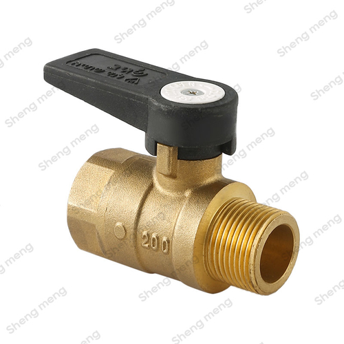 SM020 Brass Natrual Color Screwed BSPP F/M Brass Ball Valves 