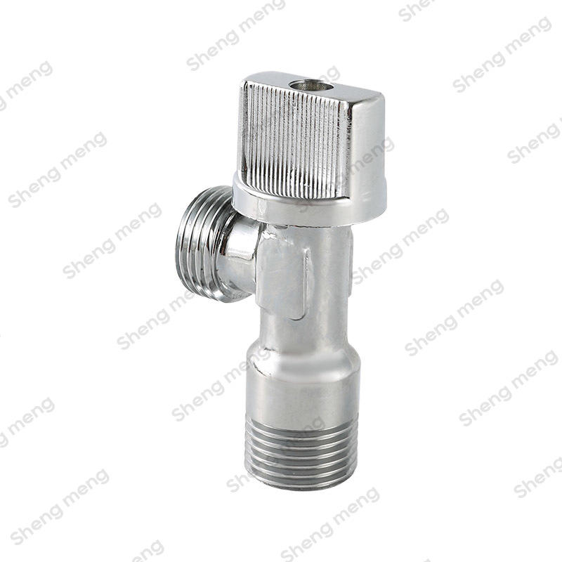 SMA005 brass ball cartrigde polished and chrome plated body ABS handle Brass angle valves
