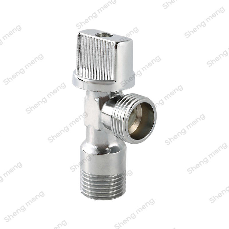 SMA005 brass ball cartrigde polished and chrome plated body ABS handle Brass angle valves