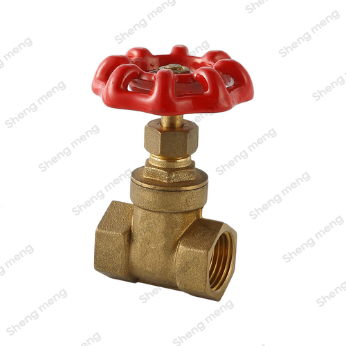 SMC007 cast iron handle wheel  brass gate valve