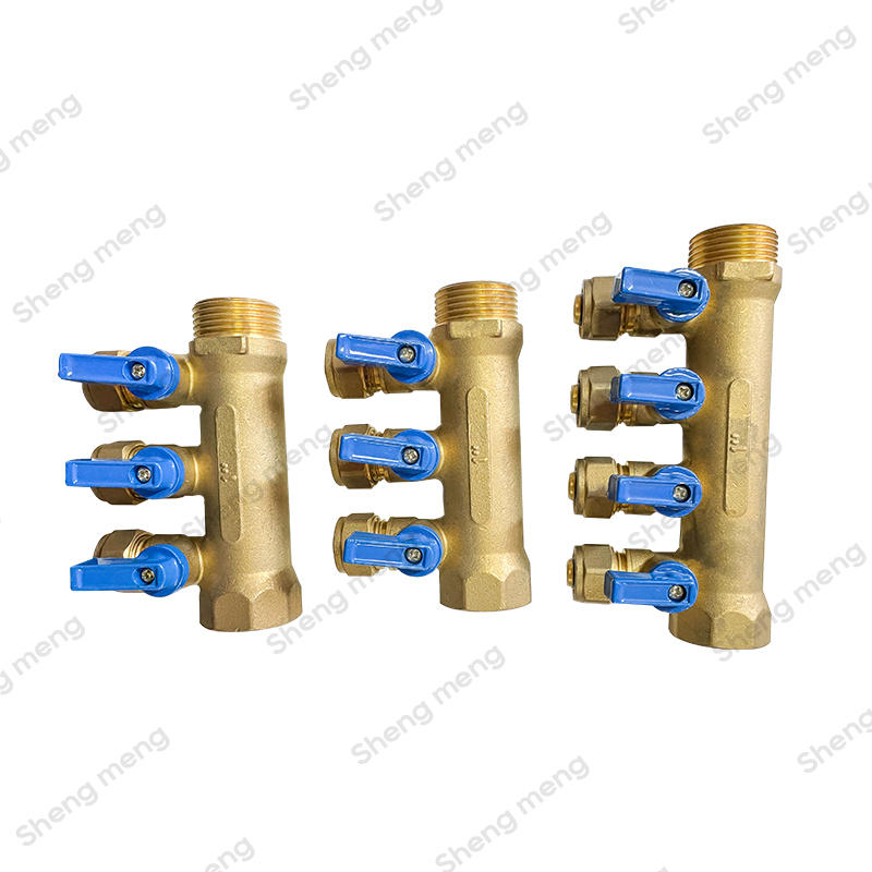 1 inch 3-Way Classic Brass Manifold Set For 1/2